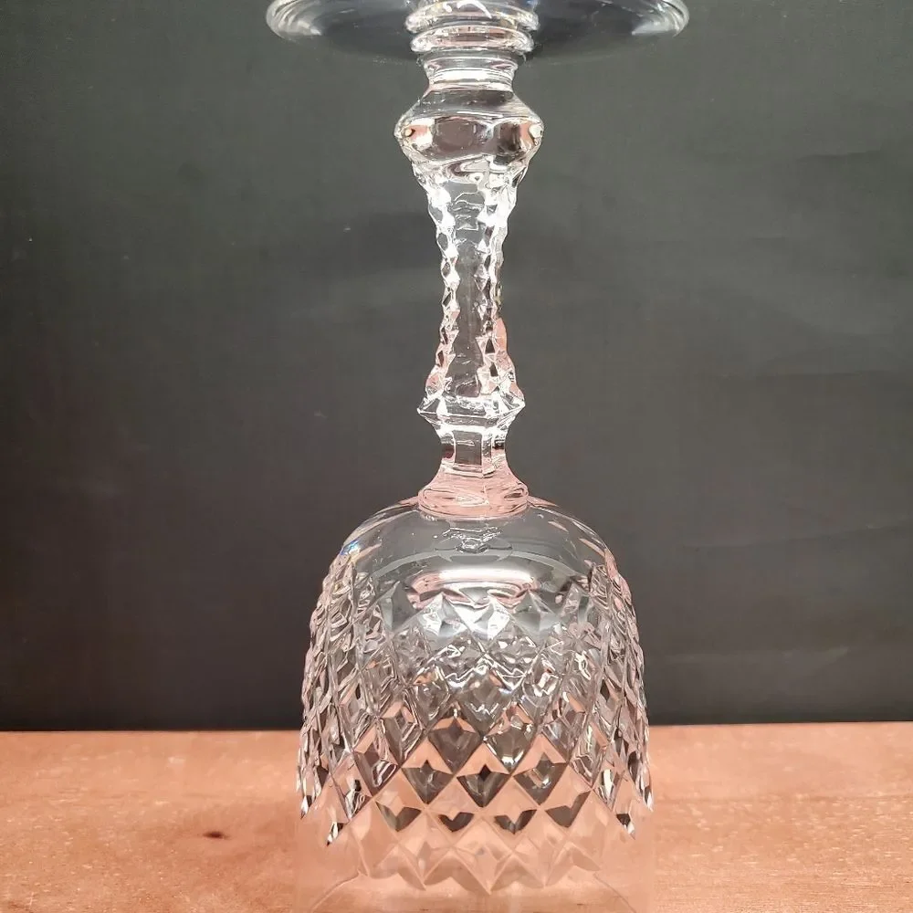 Vintage PARMA by Josair Diamond Crystal Cut Stemware Wine Glasses
